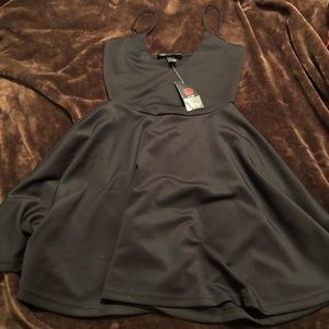 Black skater dress